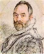 GOLTZIUS, Hendrick Portrait of Sculptor Giambologna dg oil painting artist